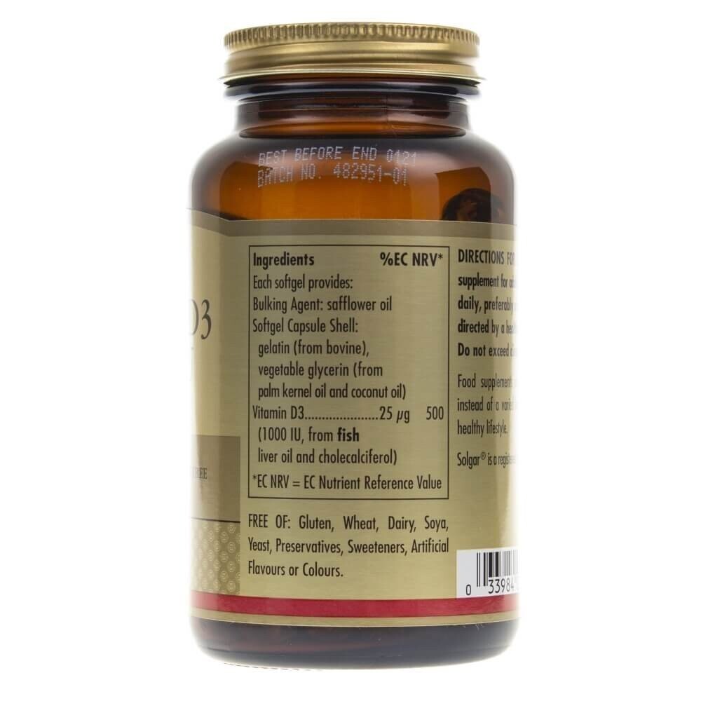 БАД, Solgar, Витамин D3, 1000 МЕ (25 мкг), 250 капсул
БАД, Solgar, Витамин D3, 1000 МЕ (25 мкг), 250 капсул