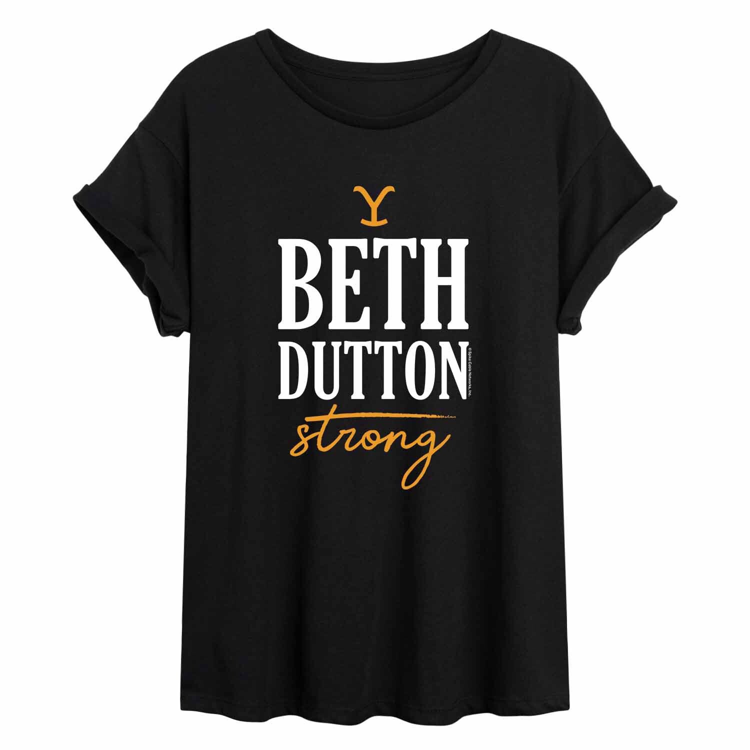 Строгая струящаяся футболка Yellowstone Beth Dutton для юниоров Licensed Character
Строгая струящаяся футболка Yellowstone Beth Dutton для юниоров Licensed Character