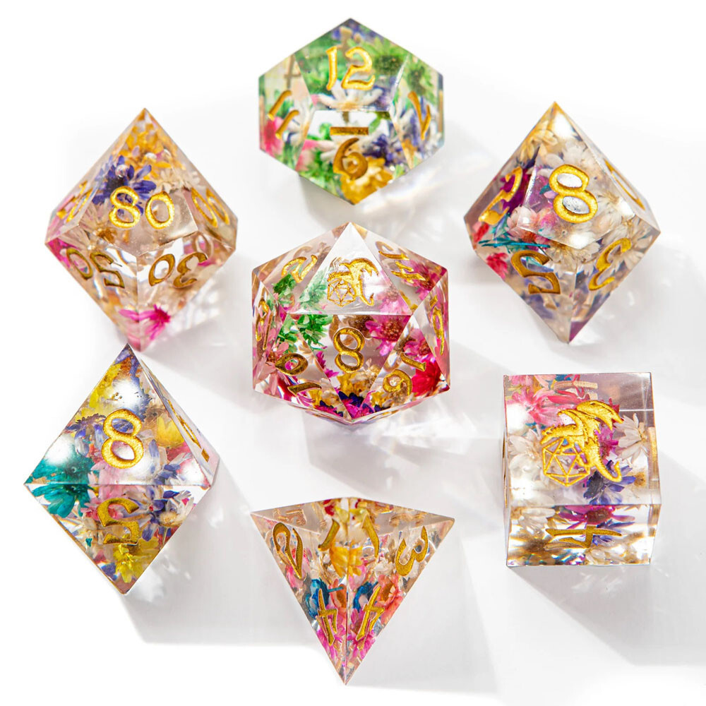 Аксессуары Hymgho Premium Gaming Sharp-Edge Polyhedral Dice Set: Captured Magic - Essence of Spring (7)
Аксессуары Hymgho Premium Gaming Sharp-Edge Polyhedral Dice Set: Captured Magic - Essence of Spring (7)