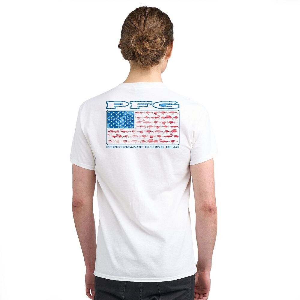 Мужская футболка с короткими рукавами и рисунком Columbia PFG, цвет White Lure Flag
Мужская футболка с короткими рукавами и рисунком Columbia PFG, цвет White Lure Flag