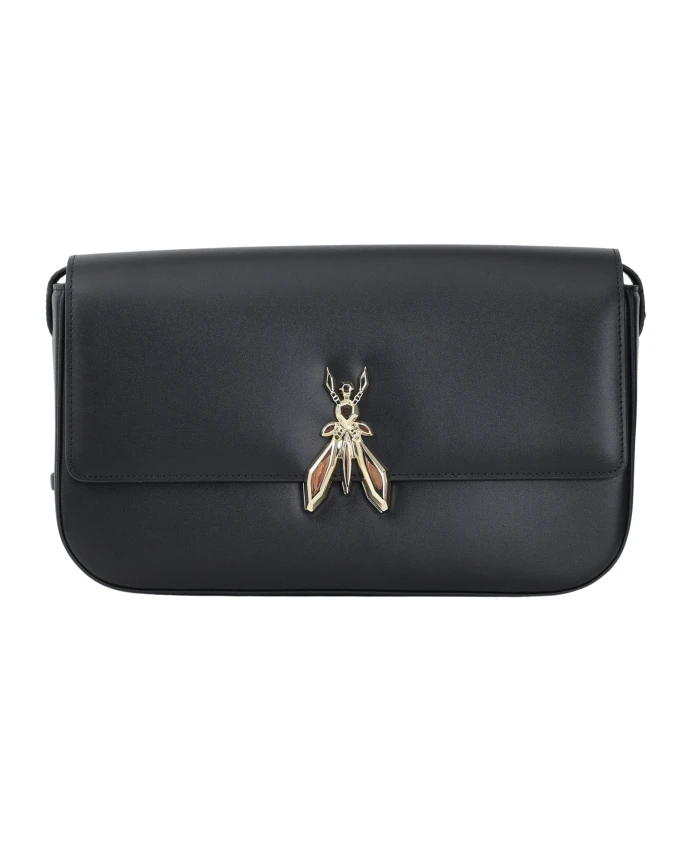 Черная сумка через плечо с магнитной застежкой Patrizia Pepe, черный
Черная сумка через плечо с магнитной застежкой Patrizia Pepe, черный