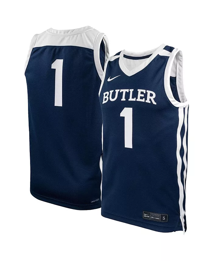 Мужская баскетбольная майка-реплика Navy Butler Bulldogs №1 Nike
Мужская баскетбольная майка-реплика Navy Butler Bulldogs №1 Nike