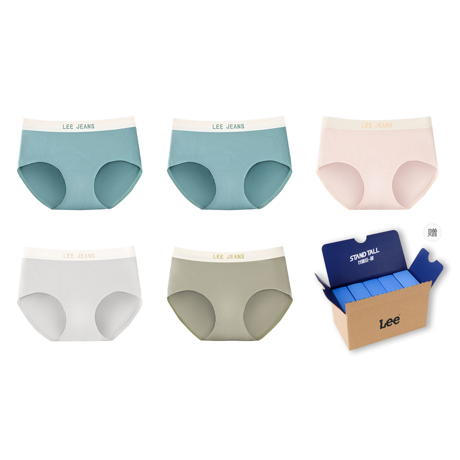 Женские боксеры 5 штук Lee, зеленый
Женские боксеры 5 штук Lee, зеленый