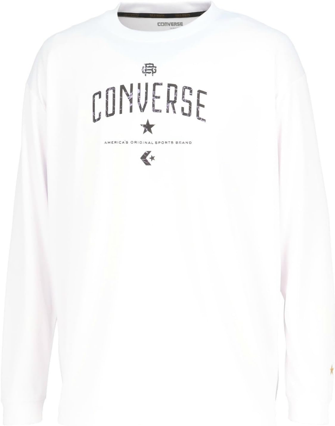 Футболка с длинным рукавом Converse CBG252354L Gold Series, с принтом, влагоотводящая, быстросохнущая, унисекс, белый
Футболка с длинным рукавом Converse CBG252354L Gold Series, с принтом, влагоотводящая, быстросохнущая, унисекс, белый