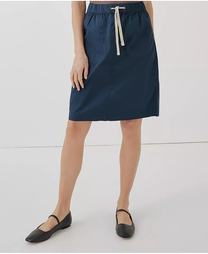 Женская повседневная юбка из твила из органического хлопка Pact, синий
Женская повседневная юбка из твила из органического хлопка Pact, синий