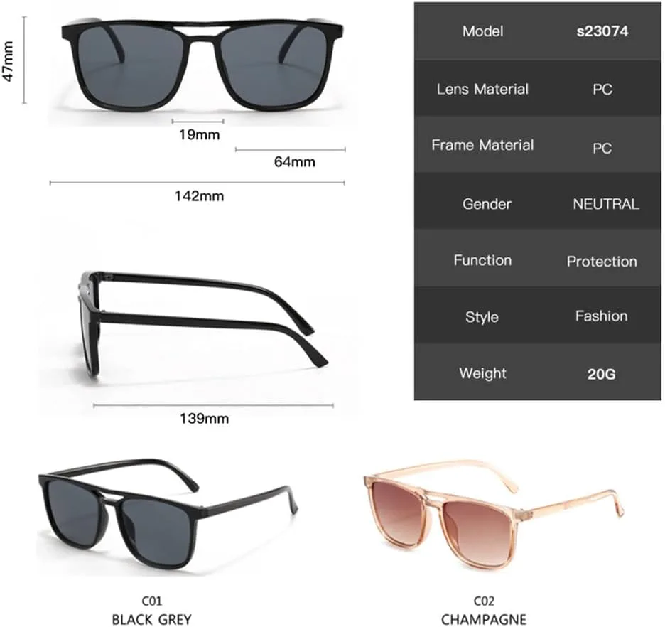 Женские солнцезащитные очки MUTYNE Fashion Oval с двойной перемычкой, большие, конфетного цвета, классические, с защитой от УФ-излучения UV400, Champagne
Женские солнцезащитные очки MUTYNE Fashion Oval с двойной перемычкой, большие, конфетного цвета, классические, с защитой от УФ-излучения UV400, Champagne