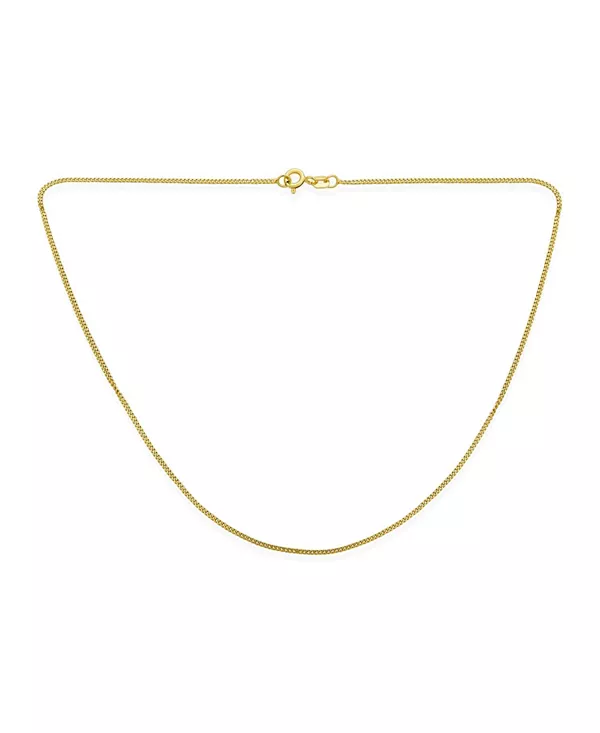 Тонкое, 2 мм, прочное, простое ожерелье из кубинской цепочки в стиле Майами, покрытое желтым золотом, серебро 925 пробы Bling Jewelry, gold-tone
Тонкое, 2 мм, прочное, простое ожерелье из кубинской цепочки в стиле Майами, покрытое желтым золотом, серебро 925 пробы Bling Jewelry, gold-tone