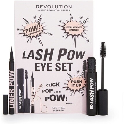 Набор туши и подводки для глаз Makeup Revolution Lash Pow Eye Set, Revolution Beauty
Набор туши и подводки для глаз Makeup Revolution Lash Pow Eye Set, Revolution Beauty