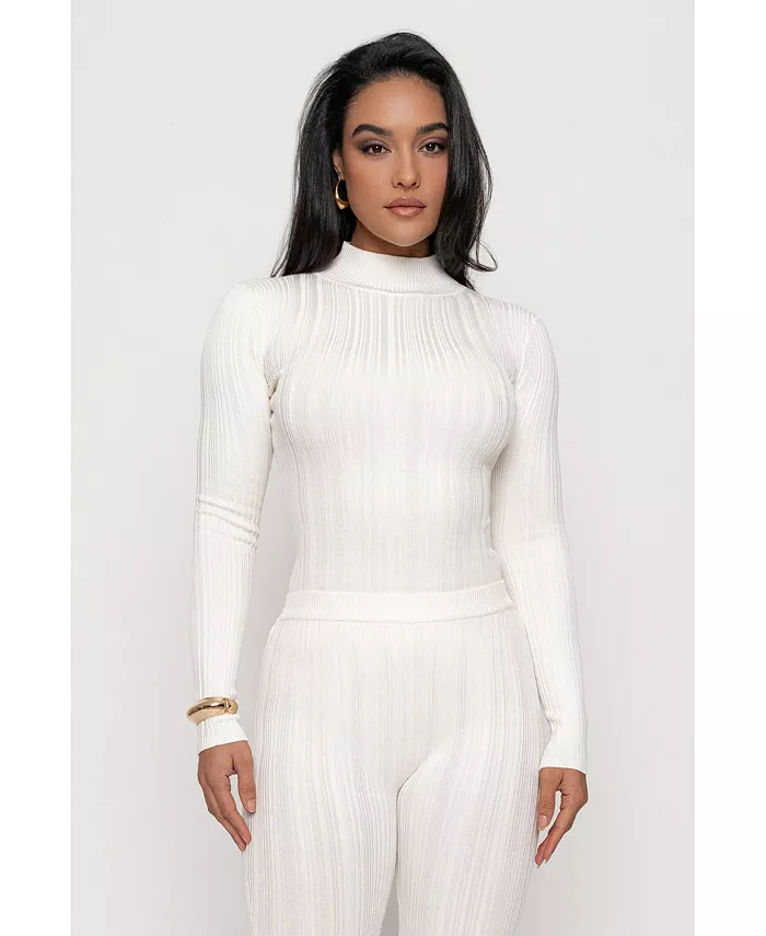 Женский топ с ребристой горловиной-стойкой JLUXLABEL, слоновая кость/кремовый
Женский топ с ребристой горловиной-стойкой JLUXLABEL, слоновая кость/кремовый