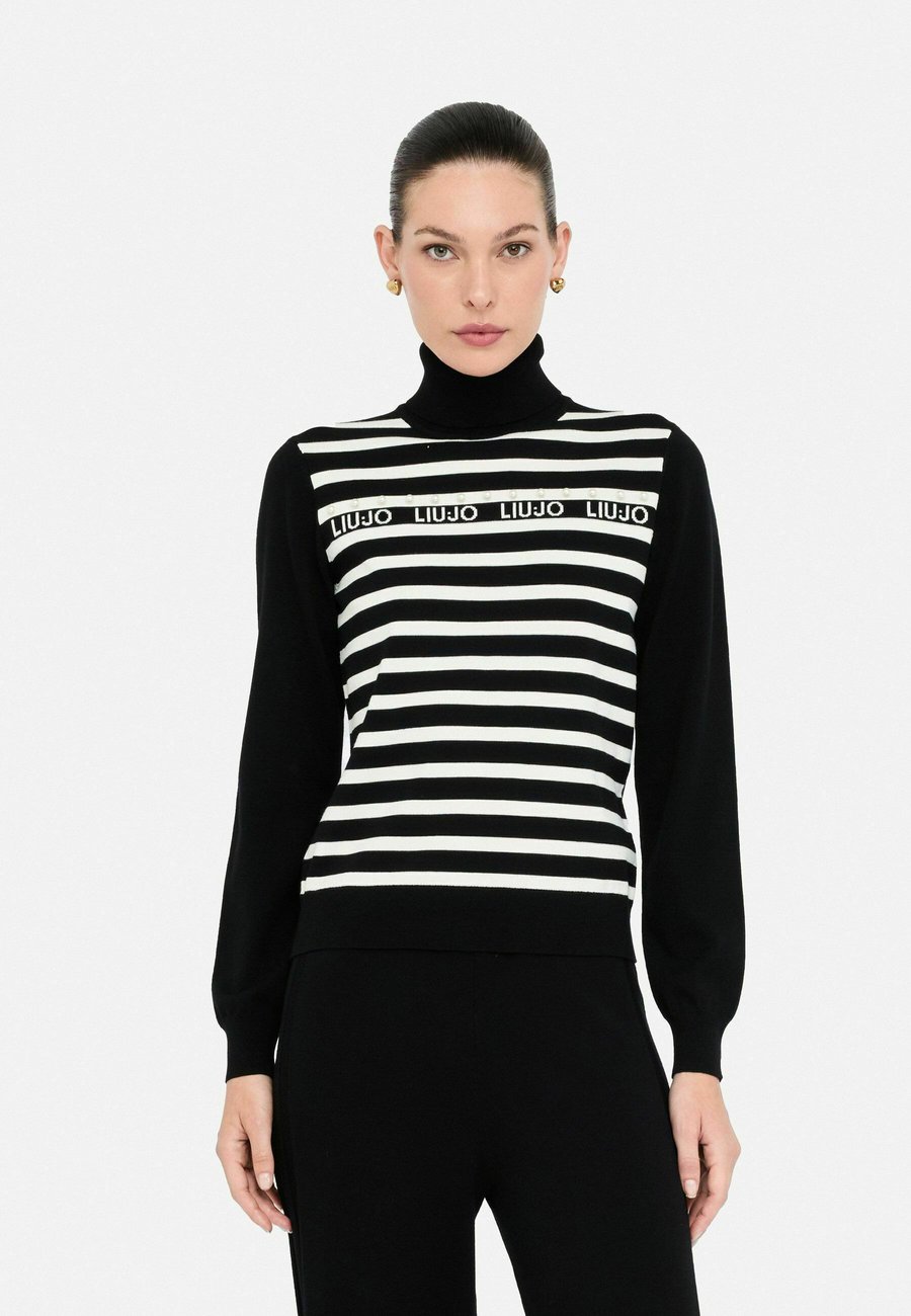 Джемпер LIU JO STRIPED POLO-NECK, Black
Джемпер LIU JO STRIPED POLO-NECK, Black