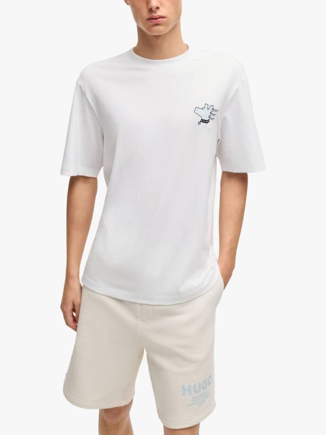 Хлопчатобумажная футболка обычного покроя HUGO BOSS, белый
Хлопчатобумажная футболка обычного покроя HUGO BOSS, белый