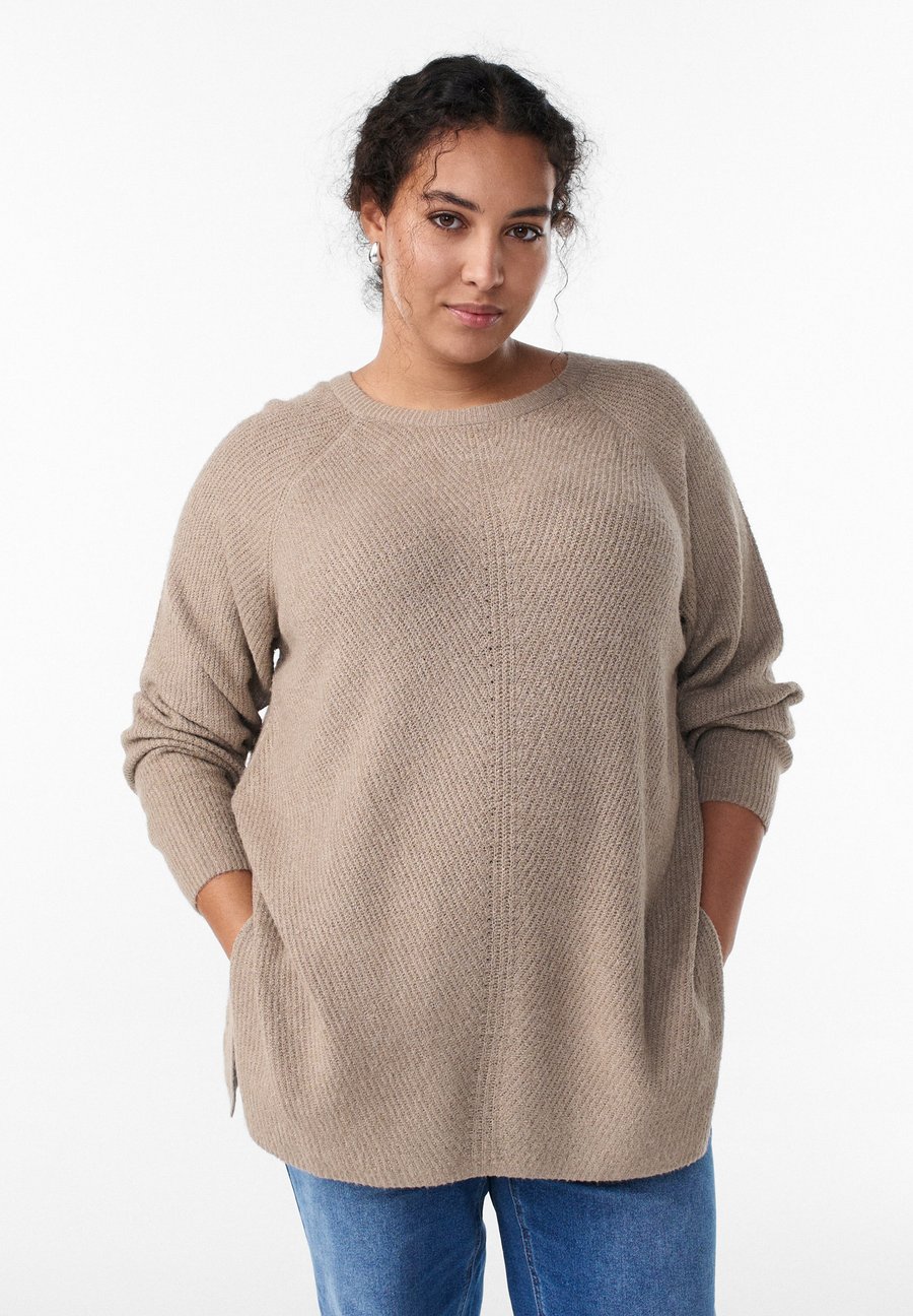 Джемпер Zizzi Jumper, Cobblestone Mel/Mottled Beige
Джемпер Zizzi Jumper, Cobblestone Mel/Mottled Beige