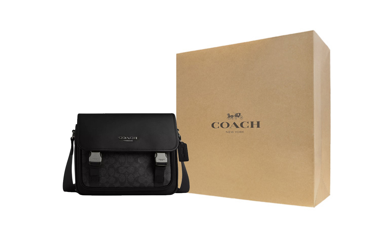 COACH Кожаный мессенджер из гладкой телячьей кожи с покрытием RACER
COACH Кожаный мессенджер из гладкой телячьей кожи с покрытием RACER