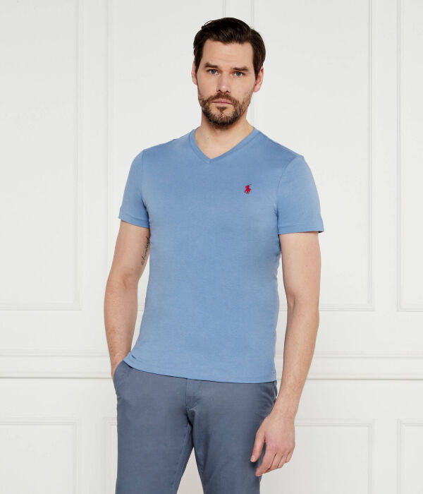 Футболка мужская Polo Ralph Lauren с V-образным вырезом, голубой
Футболка мужская Polo Ralph Lauren с V-образным вырезом, голубой