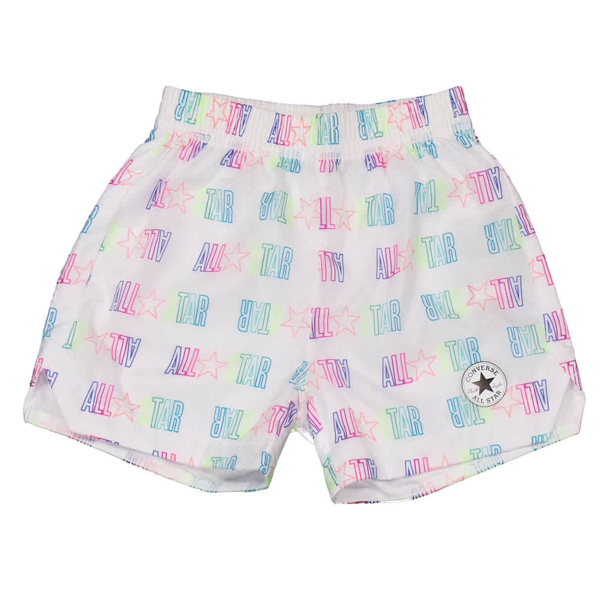 Converse Девочки All Star Шорты с принтом логотипа, Размер 6Y, белый 
Converse Девочки All Star Шорты с принтом логотипа, Размер 6Y, белый