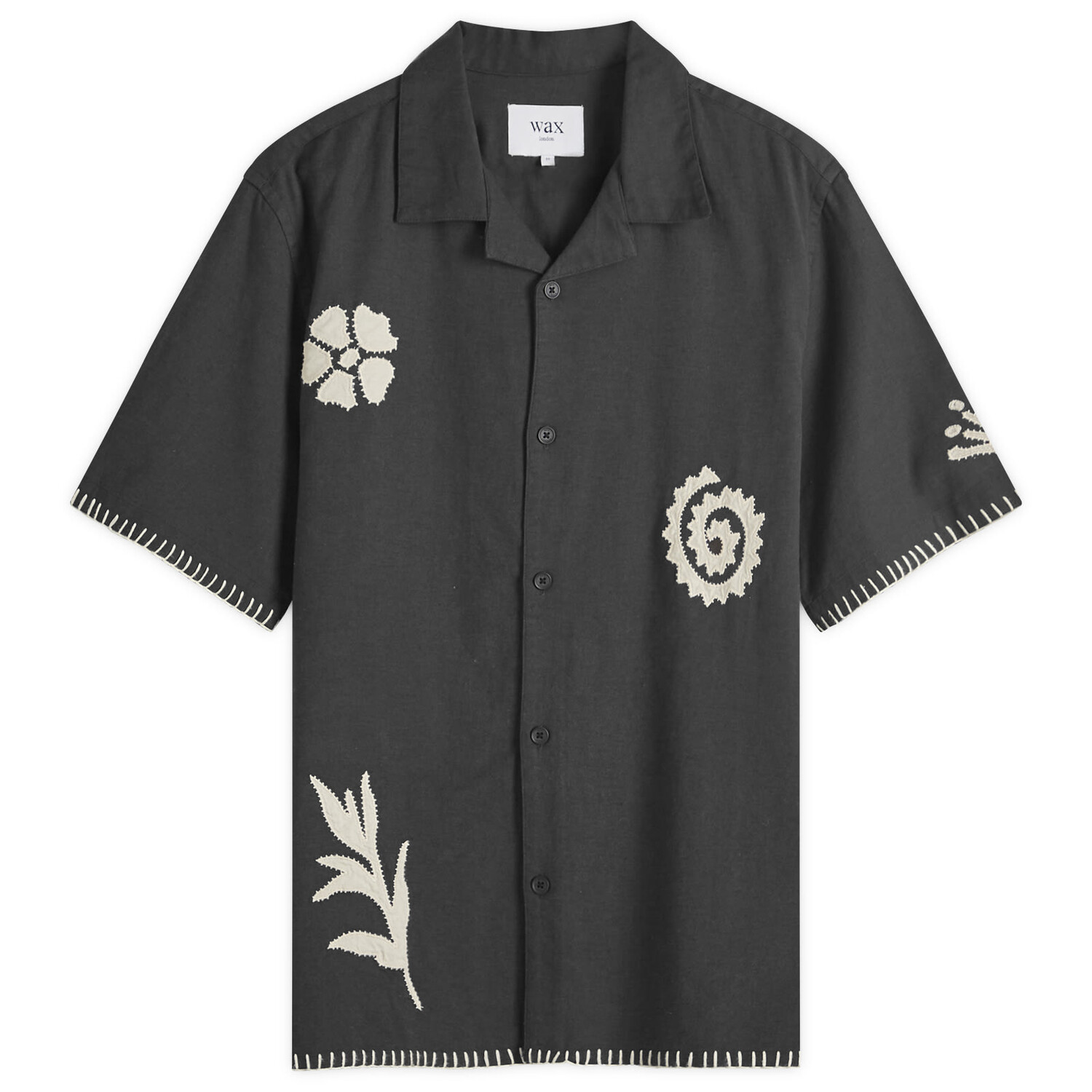 Рубашка с коротким рукавом Wax London Didcot Doodle Applique Vacation Shirt, цвет Black & Beige
Рубашка с коротким рукавом Wax London Didcot Doodle Applique Vacation Shirt, цвет Black & Beige