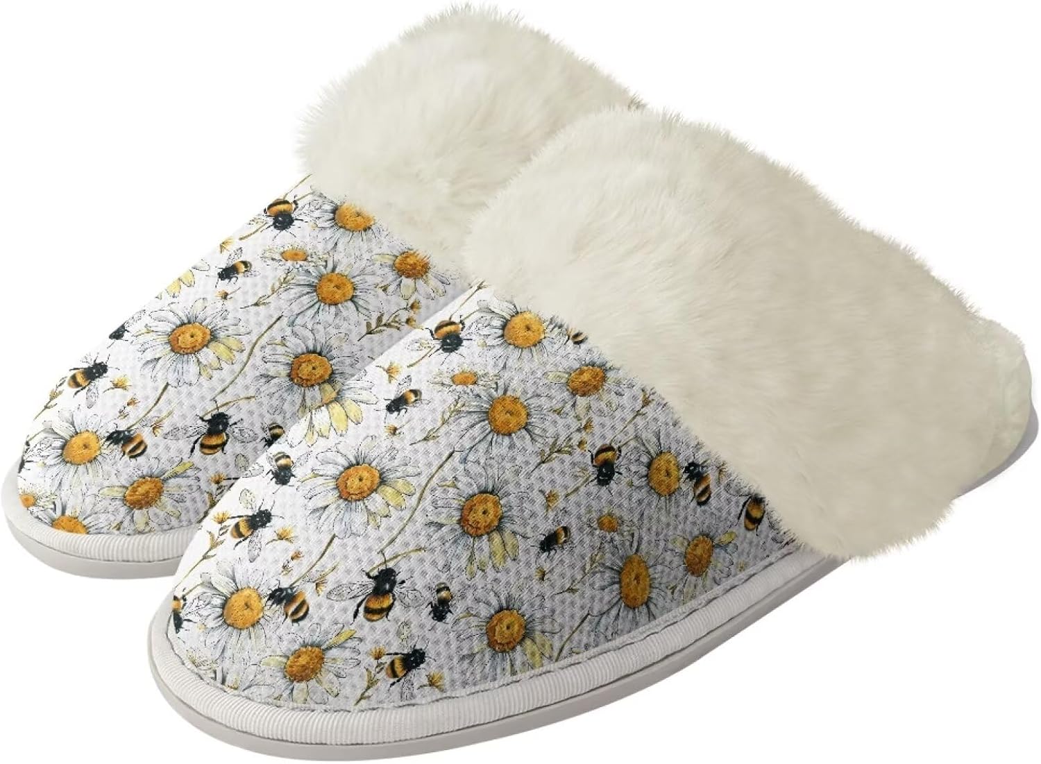 Женские пушистые тапочки Мягкие плюшевые с закрытым носком Домашние тапочки Мокасины Мужские повседневные зимние теплые хлопковые домашние тапочки с нескользящей резиновой подошвой для спа и ванны Watdotory, Daisy Flower Bee
Женские пушистые тапочки Мягкие плюшевые с закрытым носком Домашние тапочки Мокасины Мужские повседневные зимние теплые хлопковые домашние тапочки с нескользящей резиновой подошвой для спа и ванны Watdotory, Daisy Flower Bee