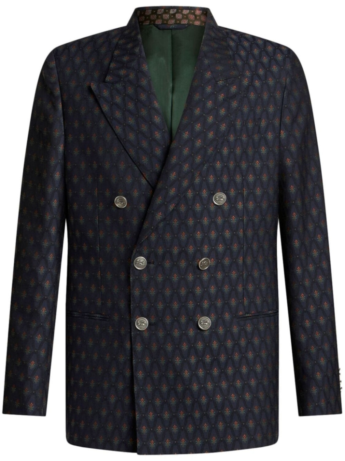 ETRO двубортный пиджак с цветочным узором, синий
ETRO двубортный пиджак с цветочным узором, синий