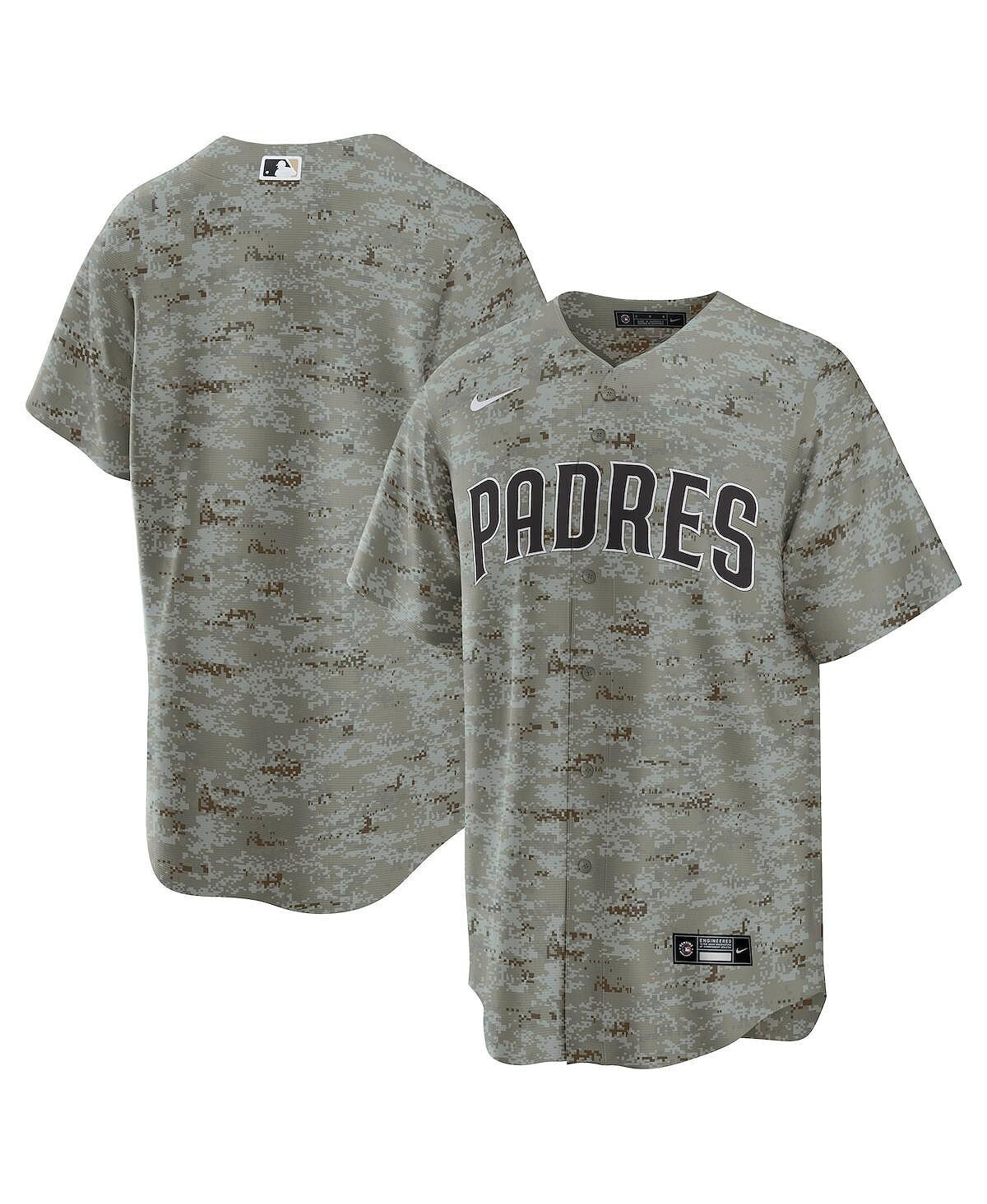 Мужская камуфляжная майка San Diego Padres USMC, альтернативная реплика команды Nike
Мужская камуфляжная майка San Diego Padres USMC, альтернативная реплика команды Nike