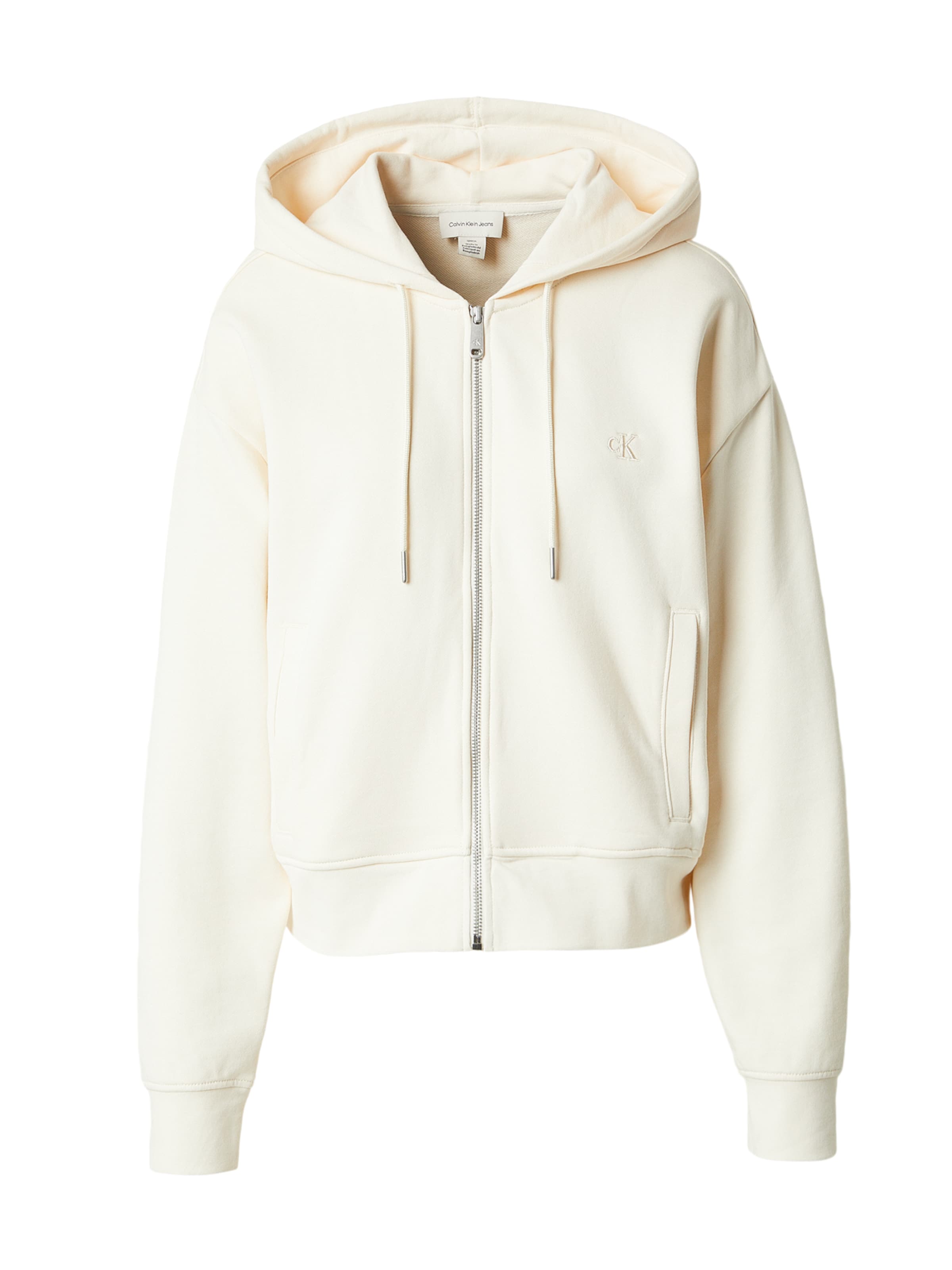 Calvin Klein Jeans Белый худи на молнии
Calvin Klein Jeans Белый худи на молнии