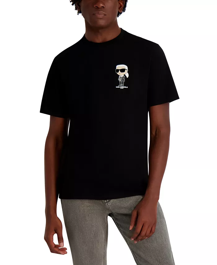 Мужская футболка с круглым вырезом Karl Lagerfeld Paris, черный
Мужская футболка с круглым вырезом Karl Lagerfeld Paris, черный