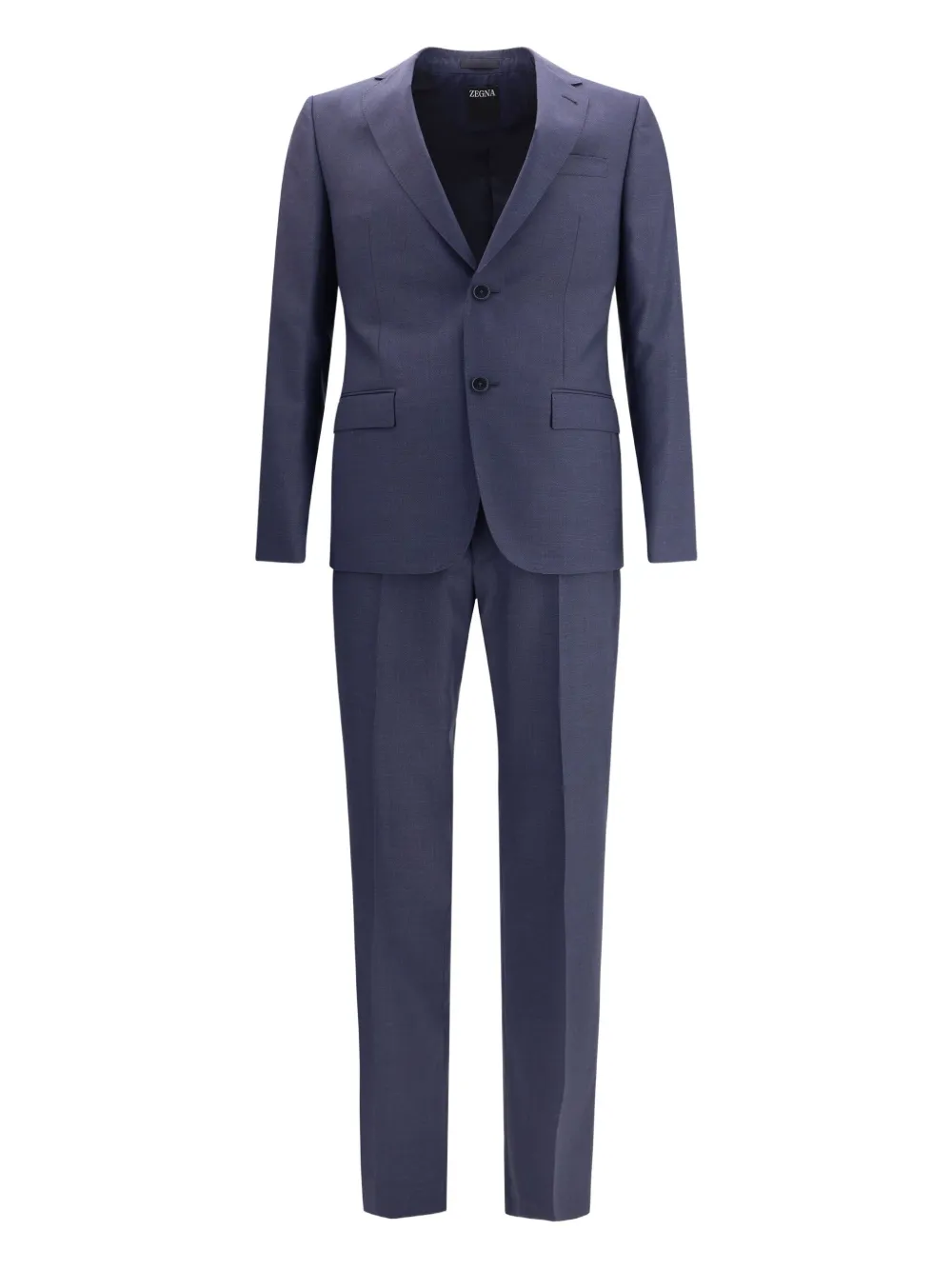 Шерстяной костюм с двумя пуговицами Zegna, синий
Шерстяной костюм с двумя пуговицами Zegna, синий