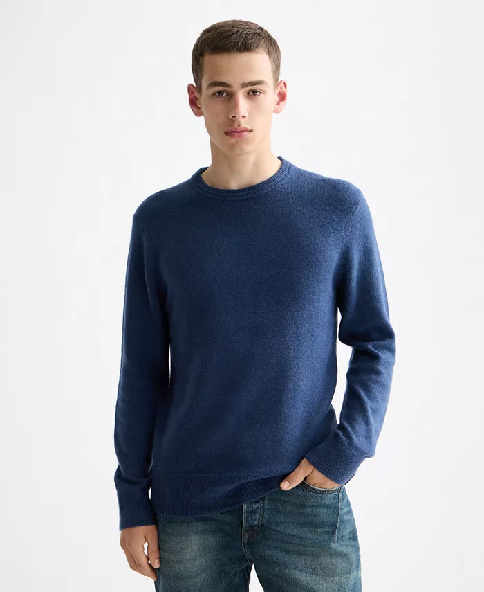 Мужской однотонный свитер с круглым вырезом Scotch & Soda, синий
Мужской однотонный свитер с круглым вырезом Scotch & Soda, синий