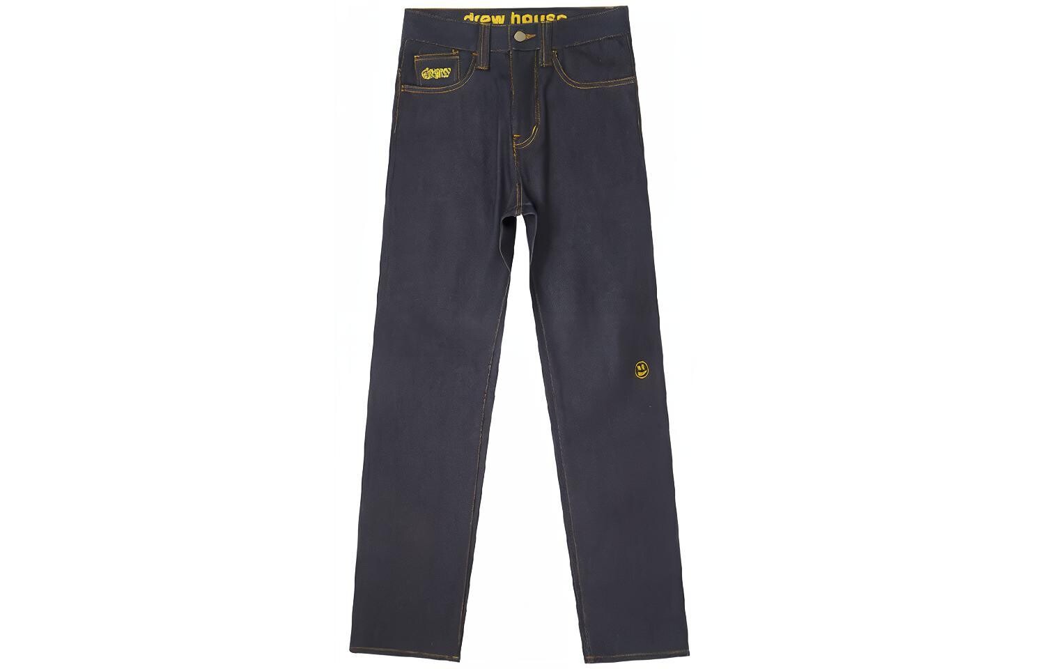 Джинсы с логотипом Letter Series Unisex Vintage Dark Blue Drew House, темно-синий 
Джинсы с логотипом Letter Series Unisex Vintage Dark Blue Drew House, темно-синий