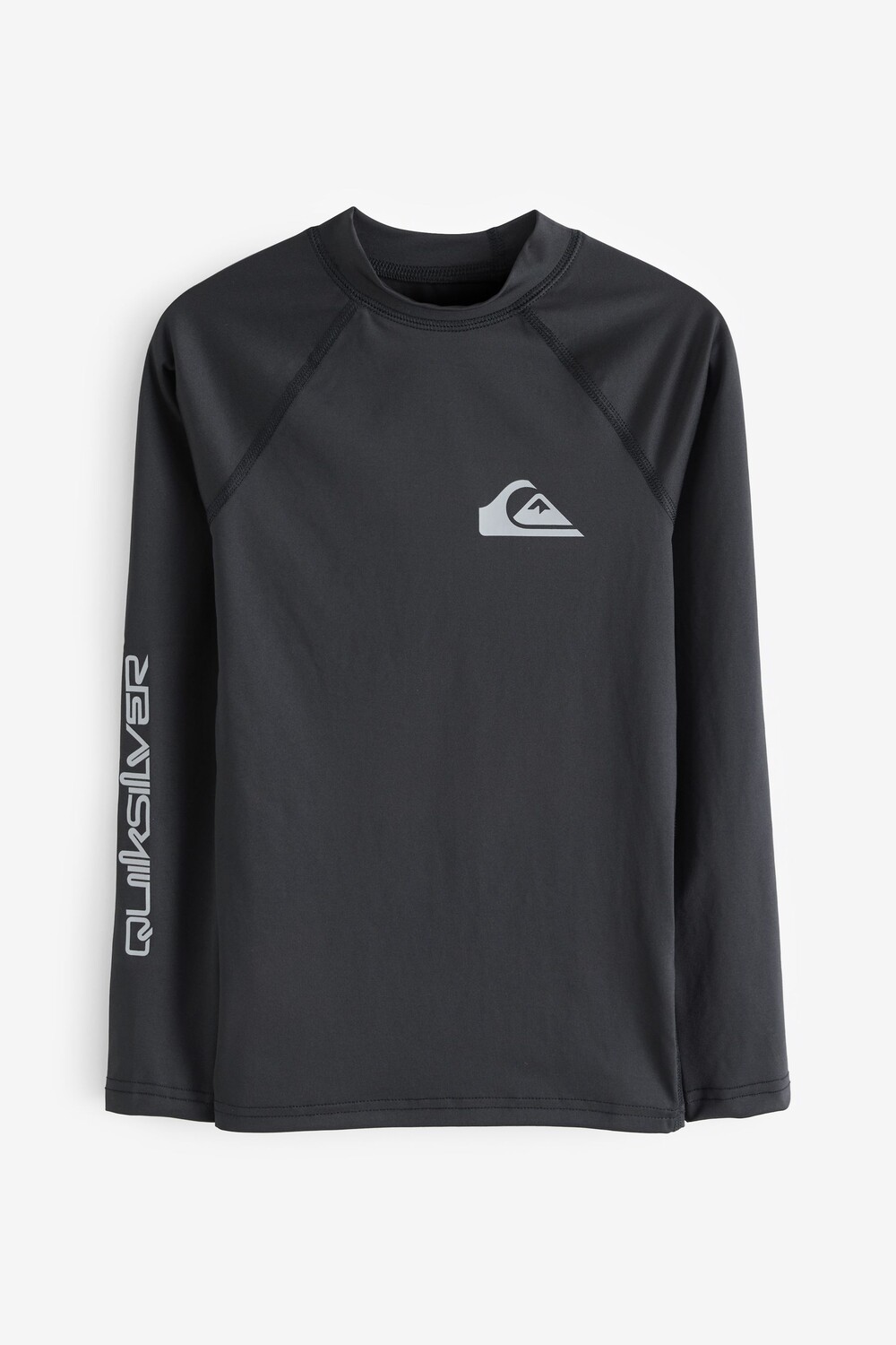Обтягивающая молодежная спортивная футболка с длинными рукавами для мальчика Quiksilver, черный 
Обтягивающая молодежная спортивная футболка с длинными рукавами для мальчика Quiksilver, черный