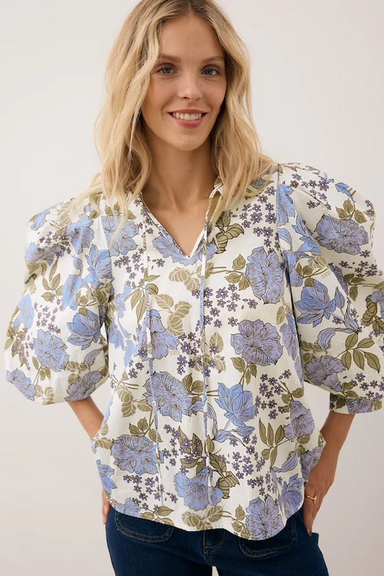 Блузка из хлопка ANDRASSA Bizuu, синий
Блузка из хлопка ANDRASSA Bizuu, синий