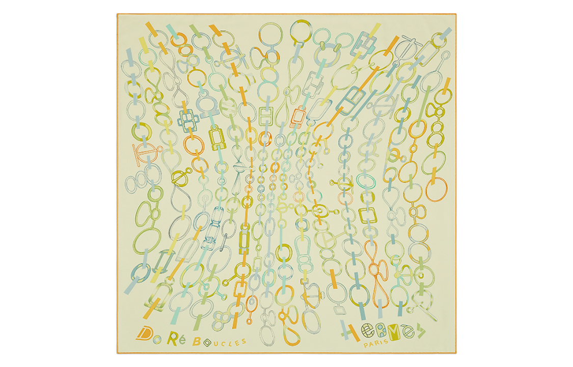 Шелковый платок HERMES, светло-зеленый
Шелковый платок HERMES, светло-зеленый