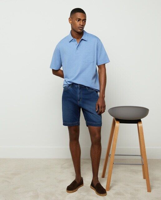 Мужские шорты-бермуды из обычного денима с пятью карманами Dustin, синий
Мужские шорты-бермуды из обычного денима с пятью карманами Dustin, синий