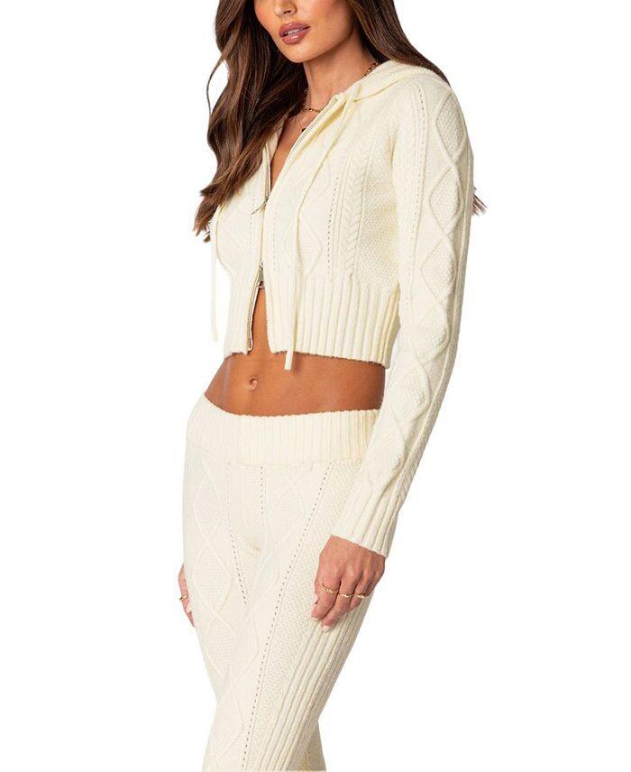 Кардиган вязанной вязки с капюшоном Edikted Ray, слоновая кость/кремовый
Кардиган вязанной вязки с капюшоном Edikted Ray, слоновая кость/кремовый