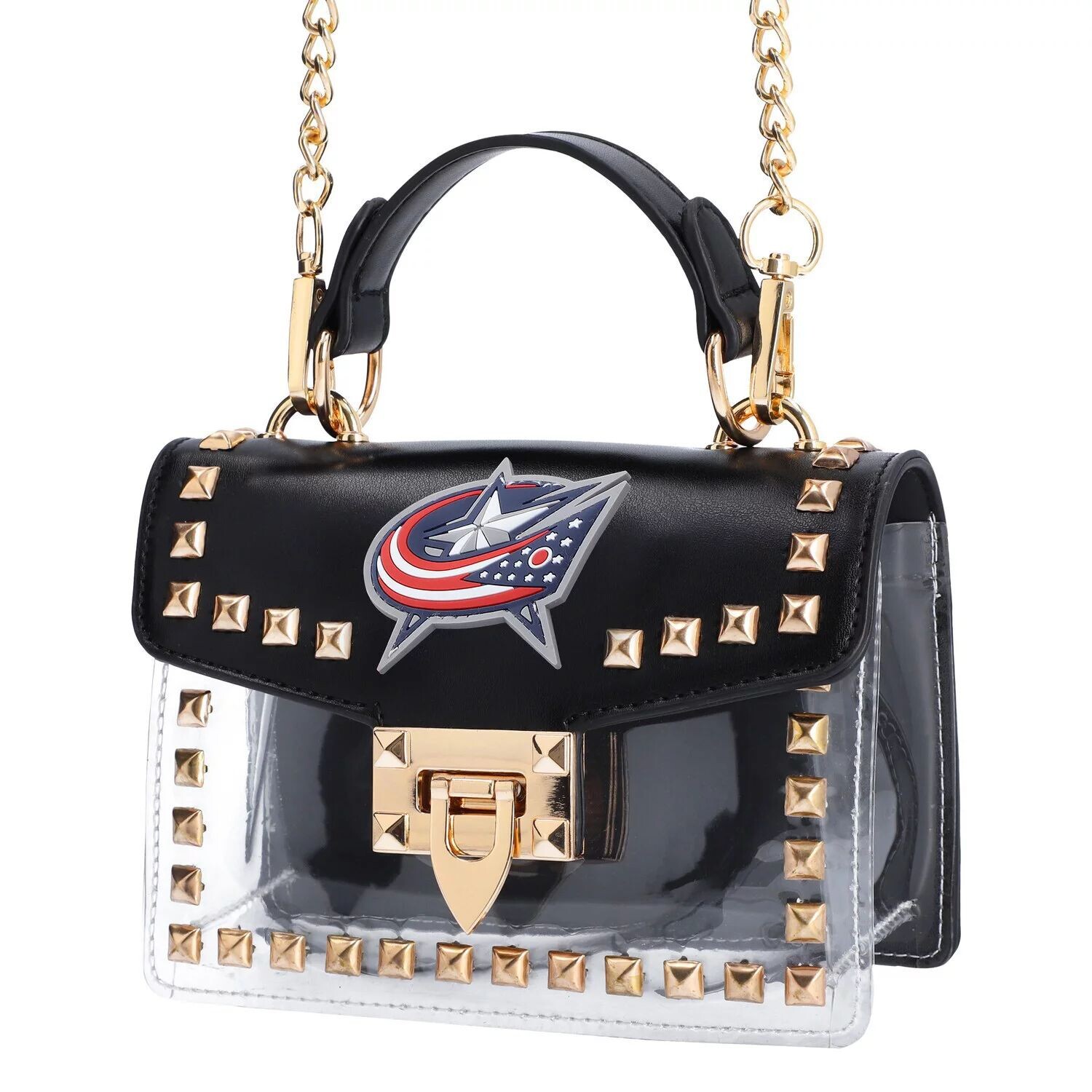 Cuce Columbus Blue Jackets Прозрачная сумка через плечо с заклепками, Синий, Cuce Columbus Blue Jackets Прозрачная сумка через плечо с заклепками
Cuce Columbus Blue Jackets Прозрачная сумка через плечо с заклепками, Синий, Cuce Columbus Blue Jackets Прозрачная сумка через плечо с заклепками