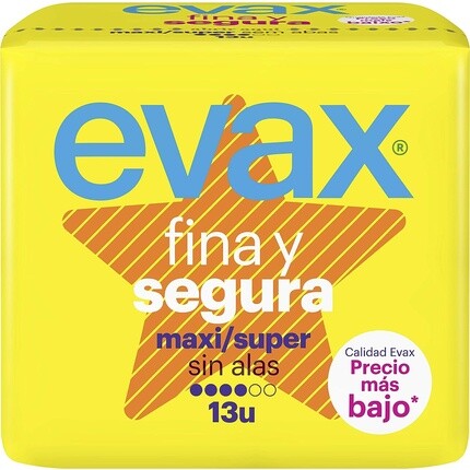 Evax Fina Y Segura Maxi без крыльев, 13 шт. 
Evax Fina Y Segura Maxi без крыльев, 13 шт.