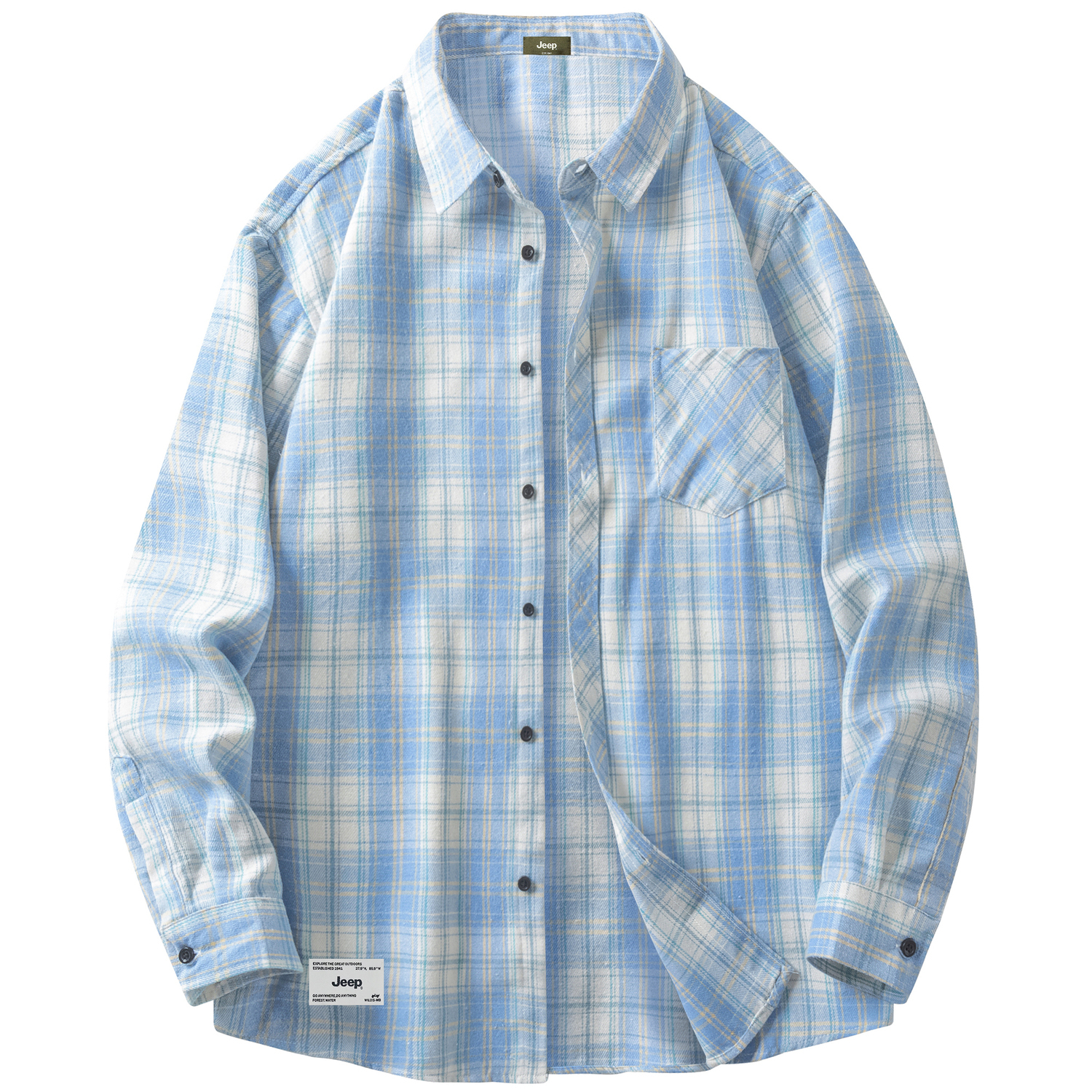 Рубашка унисекс Jeep, светло-голубой
Рубашка унисекс Jeep, светло-голубой