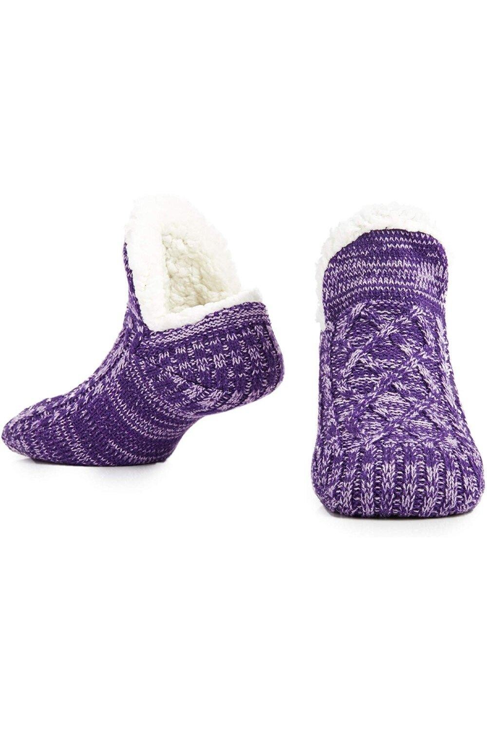 Пушистые вязаные тапочки-носки CityComfort, фиолетовый
Пушистые вязаные тапочки-носки CityComfort, фиолетовый
