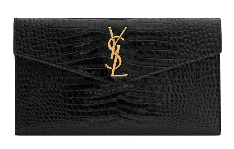 Saint Laurent Кожаная сумка-конверт, клатч, маленькая женская, черная
Saint Laurent Кожаная сумка-конверт, клатч, маленькая женская, черная