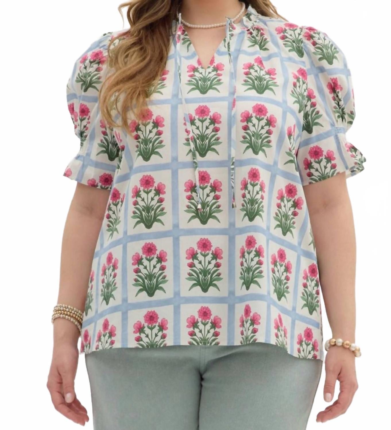 Кэтрин с рукавами-фонариками в мульти Entro
Кэтрин с рукавами-фонариками в мульти Entro