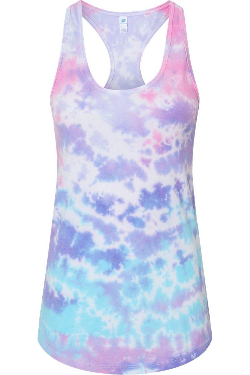 Майка-борцовка с принтом тай-дай в цвете Colortone, цвет cotton candy 
Майка-борцовка с принтом тай-дай в цвете Colortone, цвет cotton candy
