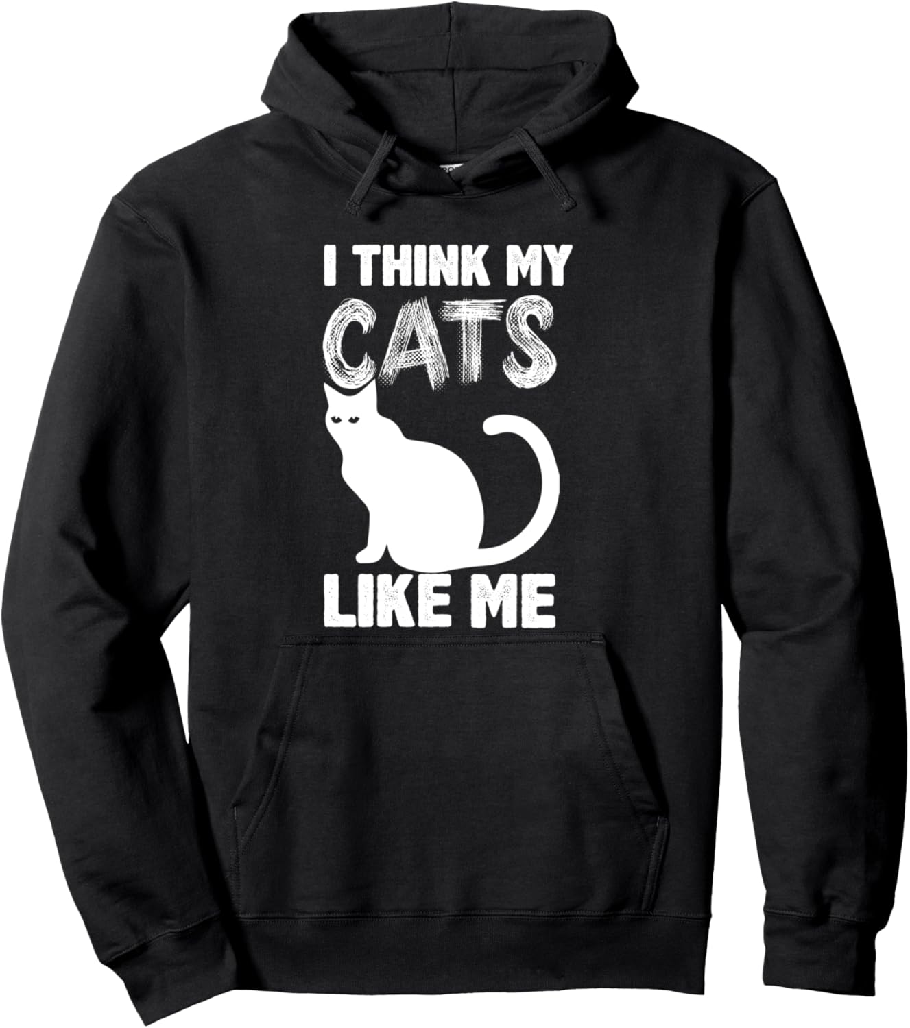 Мне кажется, я нравлюсь моей кошке - забавная толстовка для любителей кошек Think My Cats Like Me, черный
Мне кажется, я нравлюсь моей кошке - забавная толстовка для любителей кошек Think My Cats Like Me, черный