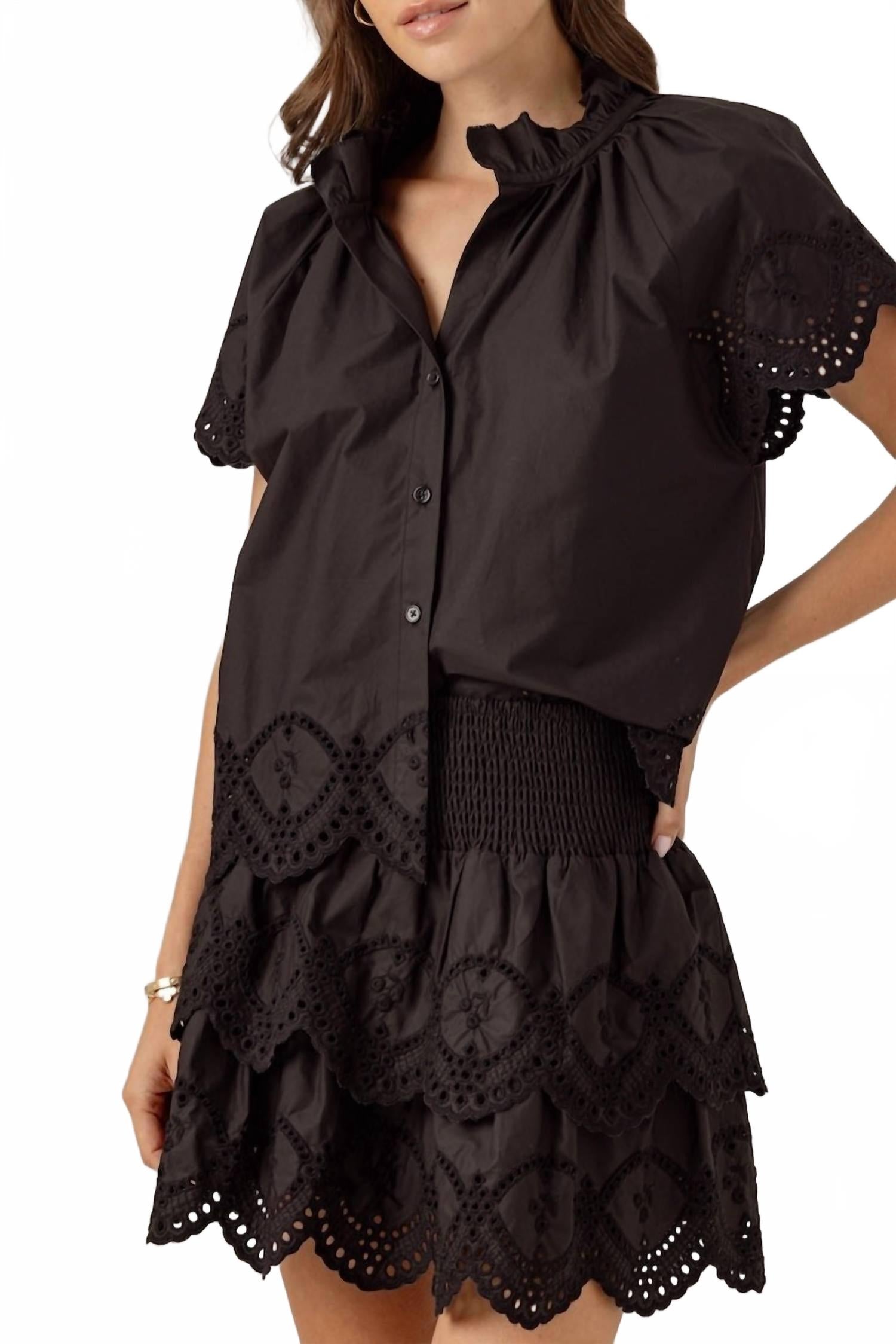 Фелис Мини-юбка в черном Sundays 
Фелис Мини-юбка в черном Sundays