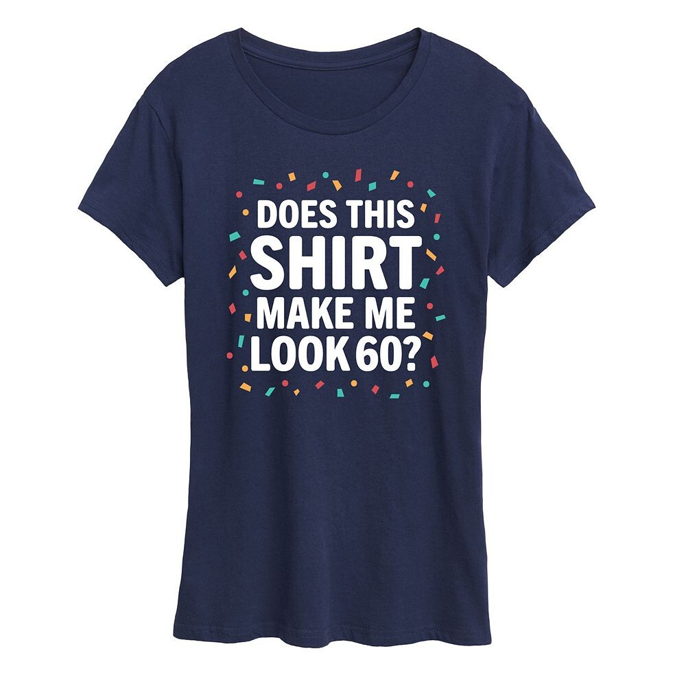 Женская футболка с рисунком «Does This Shirt Make Me Look 60» Licensed Character, темно-синий
Женская футболка с рисунком «Does This Shirt Make Me Look 60» Licensed Character, темно-синий