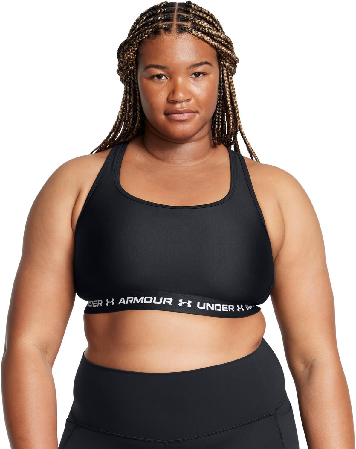 Бюстгальтер Under Armour Plus Size Crossback Mid Bra, цвет Black/Black/White
Бюстгальтер Under Armour Plus Size Crossback Mid Bra, цвет Black/Black/White