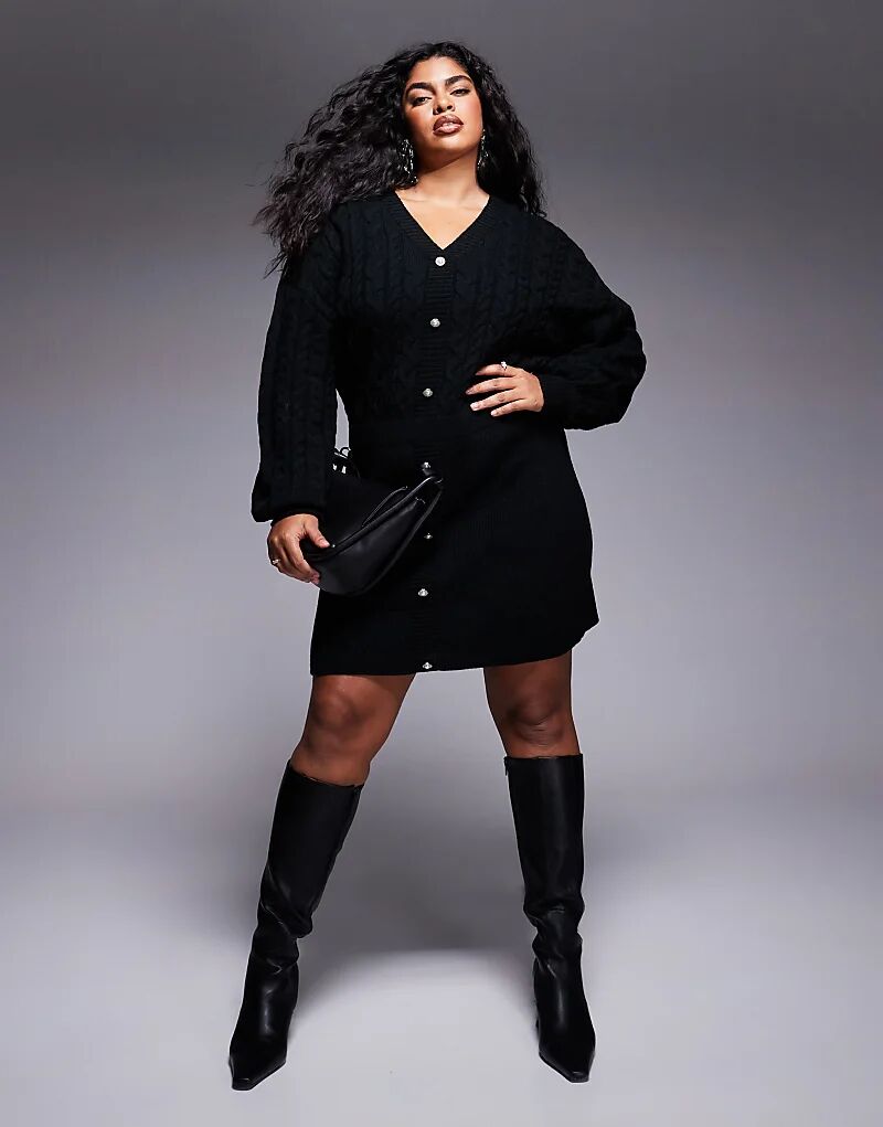 In The Style x Perrie Sian мини-платье с V-образным вырезом и стразами черного цвета
In The Style x Perrie Sian мини-платье с V-образным вырезом и стразами черного цвета