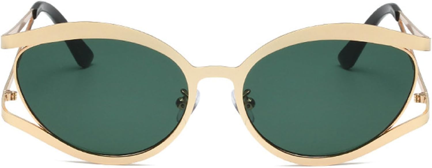 Ретро-солнцезащитные очки в полой металлической оправе для женщин, модные очки «кошачий глаз», защита от УФ-излучения UV400, солнцезащитные очки для вождения и путешествий для мужчин mincl, Green
Ретро-солнцезащитные очки в полой металлической оправе для женщин, модные очки «кошачий глаз», защита от УФ-излучения UV400, солнцезащитные очки для вождения и путешествий для мужчин mincl, Green