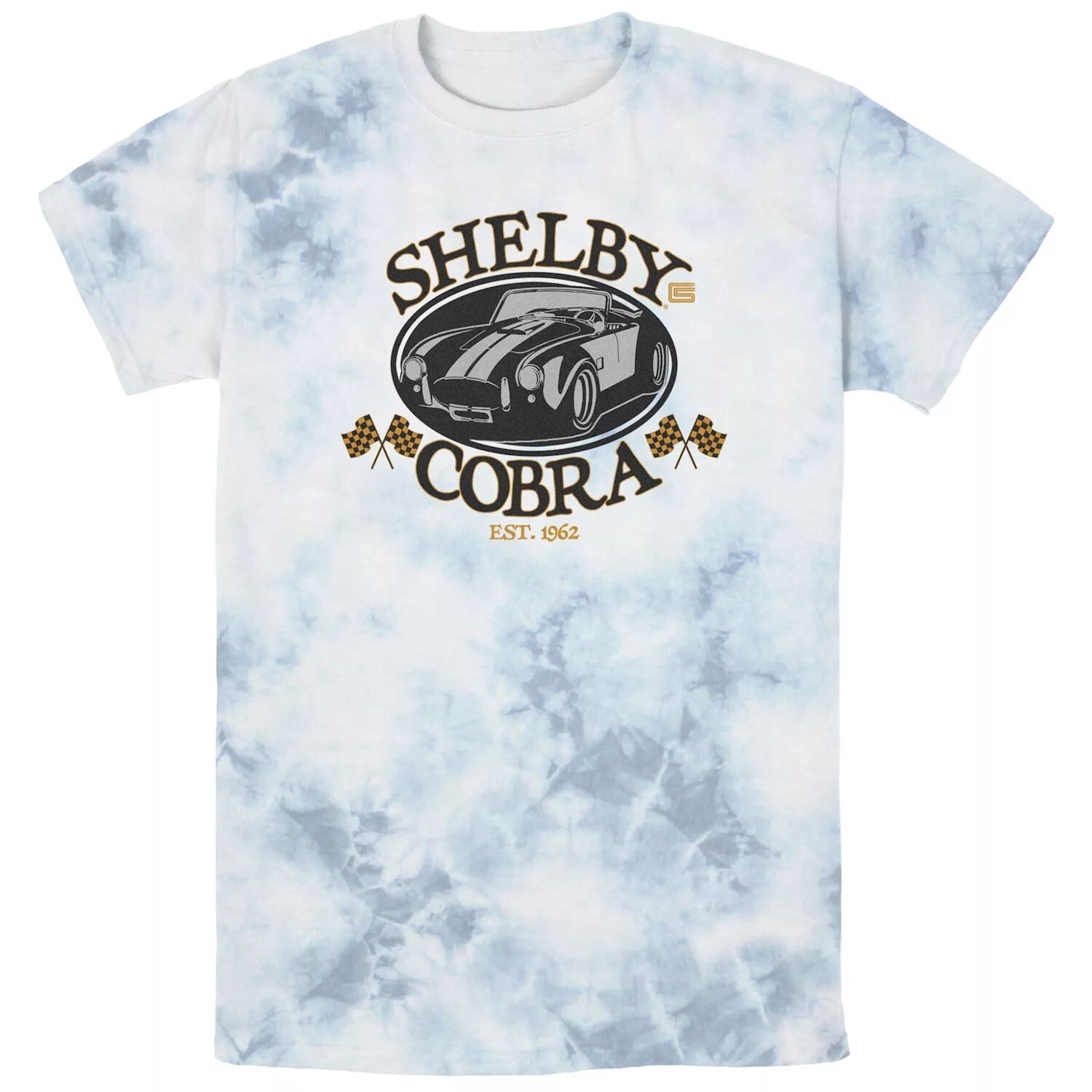 Мужская футболка Shelby Cobra Est 1962 с клетчатым флагом Licensed Character
Мужская футболка Shelby Cobra Est 1962 с клетчатым флагом Licensed Character