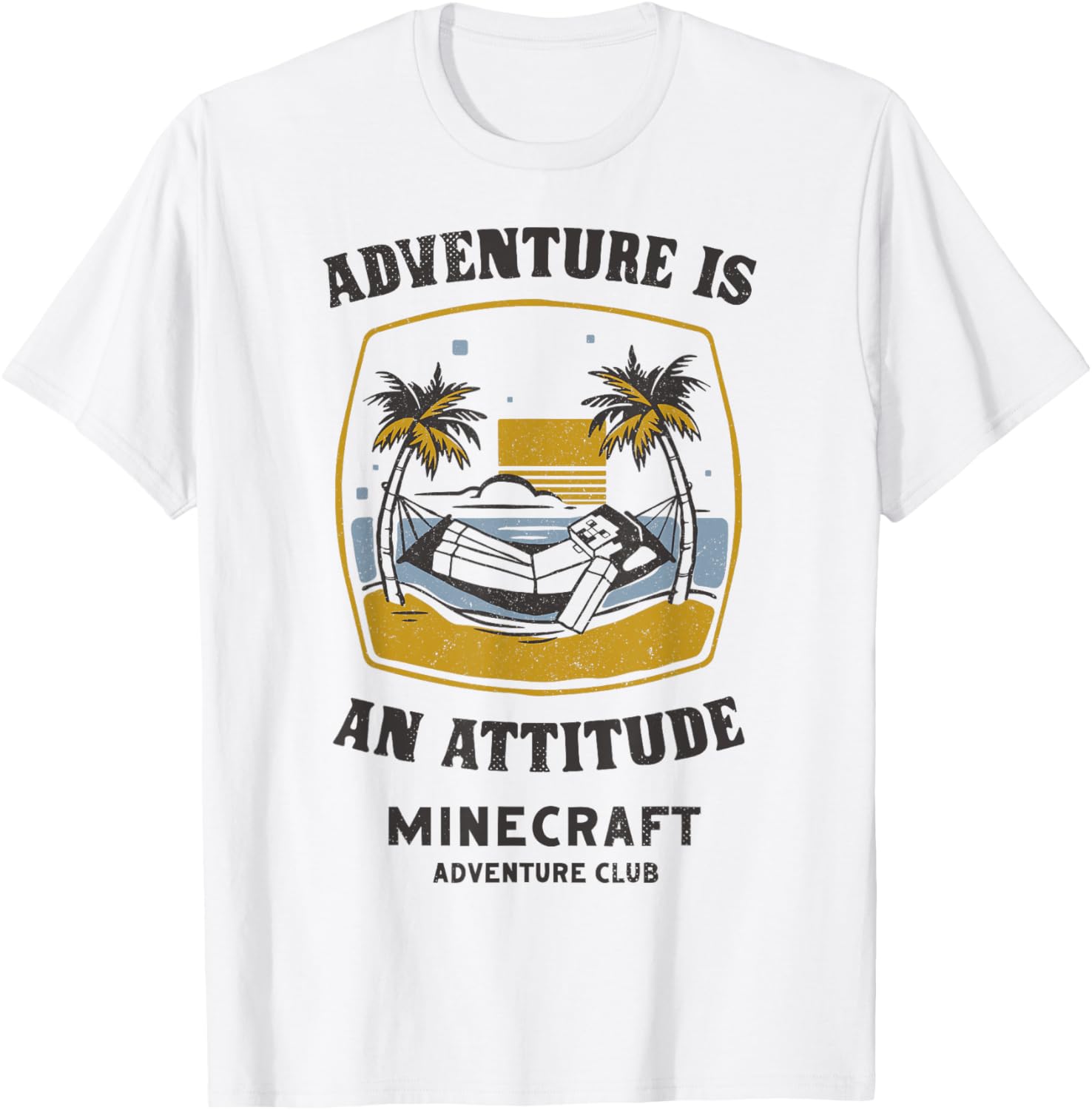 Футболка Minecraft Steve Beach Hammock Adventure Is An Attitude, белая, размер S
Футболка Minecraft Steve Beach Hammock Adventure Is An Attitude, белая, размер S