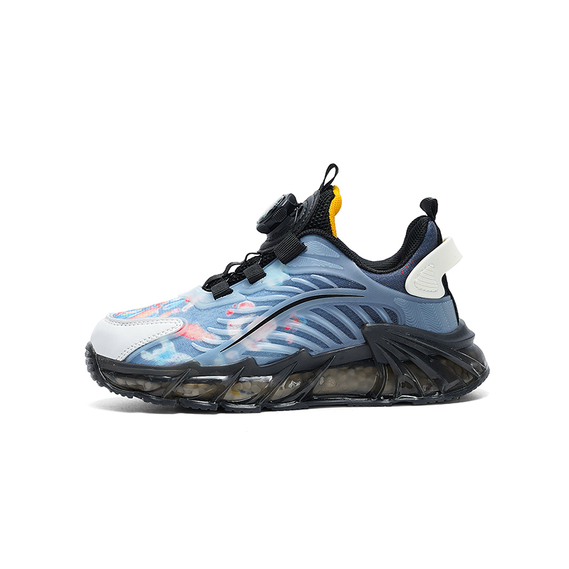 Нескользящие и износостойкие дышащие низкие повседневные кроссовки для детей FIRS Kids, черный/синий 
Нескользящие и износостойкие дышащие низкие повседневные кроссовки для детей FIRS Kids, черный/синий