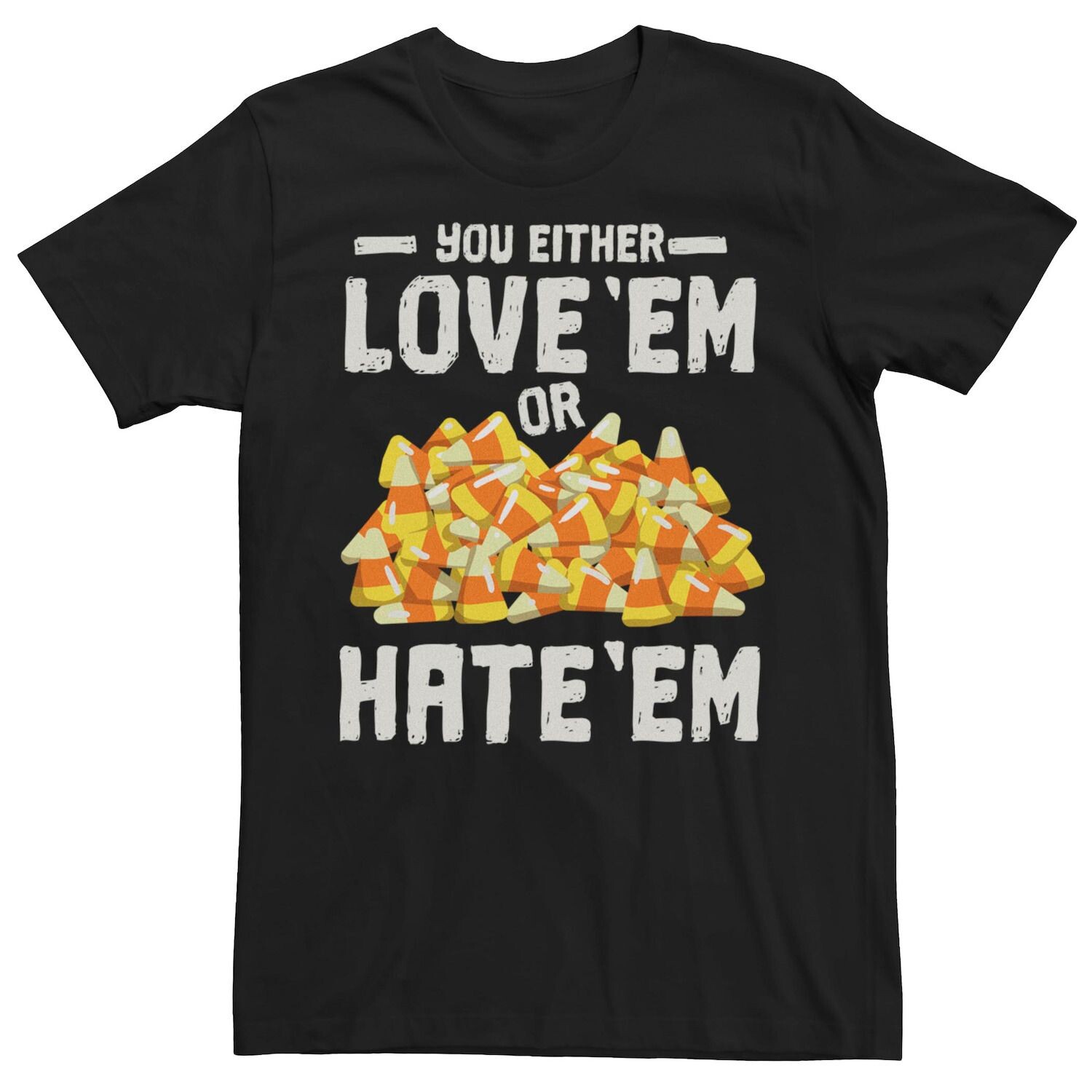 Мужская футболка Candy Corn Love 'Em or Hate 'Em Licensed Character
Мужская футболка Candy Corn Love 'Em or Hate 'Em Licensed Character